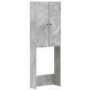 vidaXL WC Szekrény BREDA Betonszürke 66 x 25,5 x 190 cm Szerelt Fa