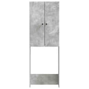 vidaXL WC Szekrény BREDA Betonszürke 66 x 25,5 x 190 cm Szerelt Fa