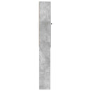vidaXL WC Szekrény BREDA Betonszürke 66 x 25,5 x 190 cm Szerelt Fa