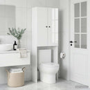 vidaXL WC Szekrény BREDA Magasfényű Fehér 66 x 25,5 x 190 cm