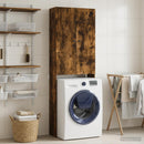 vidaXL WC Szekrény BREDA Füstös Tölgy 66 x 25,5 x 190 cm Szerelt Fa