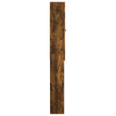 vidaXL WC Szekrény BREDA Füstös Tölgy 66 x 25,5 x 190 cm Szerelt Fa