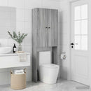 vidaXL WC Szekrény BREDA Szürke Sonoma 66 x 25,5 x 190 cm Szerelt Fa