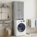 vidaXL WC Szekrény BREDA Szürke Sonoma 66 x 25,5 x 190 cm Szerelt Fa