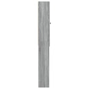 vidaXL WC Szekrény BREDA Szürke Sonoma 66 x 25,5 x 190 cm Szerelt Fa