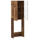 vidaXL WC Szekrény BREDA Antik Fa 66 x 25,5 x 190 cm Szerelt Fa