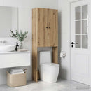 vidaXL WC Szekrény BREDA Kézműves Tölgy 66 x 25,5 x 190 cm Szerelt Fa