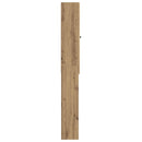 vidaXL WC Szekrény BREDA Kézműves Tölgy 66 x 25,5 x 190 cm Szerelt Fa