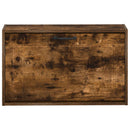 vidaXL Fali Cipőtartó UTRECHT 71 x 17 x 43 cm Szerelt Fa Füstös Tölgy