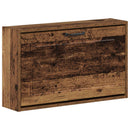 vidaXL Fali Cipőtartó UTRECHT 71 x 17 x 43 cm Szerelt Fa Antik Fa