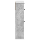 vidaXL Cipőszekrény UTRECHT 78 x 24 x 100 cm Szerelt Fa Betonszürke