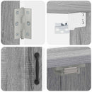 vidaXL Darts szekrény UTRECHT Szürke Sonoma 52,5 x 10,5 x 53,5 cm