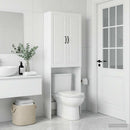 vidaXL WC Szekrény UTRECHT Fehér 66 x 25,5 x 190 cm Szerelt Fa