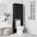 vidaXL WC Szekrény UTRECHT Fekete 66 x 25,5 x 190 cm Szerelt Fa