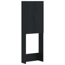 vidaXL WC Szekrény UTRECHT Fekete 66 x 25,5 x 190 cm Szerelt Fa