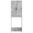 vidaXL WC Szekrény UTRECHT Betonszürke 66 x 25,5 x 190 cm Szerelt Fa