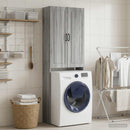 vidaXL WC Szekrény UTRECHT Szürke Sonoma 66 x 25,5 x 190 cm Szerelt Fa