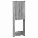 vidaXL WC Szekrény UTRECHT Szürke Sonoma 66 x 25,5 x 190 cm Szerelt Fa