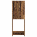 vidaXL WC Szekrény UTRECHT Antik Fa 66 x 25,5 x 190 cm Szerelt Fa