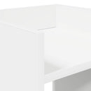 vidaXL Növényállvány polcokkal Fehér 30 x 30 x 100 cm Mérnöki fa