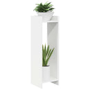 vidaXL Növényállvány polcokkal Fehér 30 x 30 x 100 cm Mérnöki fa