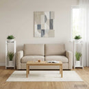 vidaXL Növényállvány 2 db Fehér 30 x 30 x 100 cm Szerelt Fa
