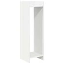 vidaXL Növényállvány polcokkal 2 pcs Fehér 30 x 30 x 100 cm Mérnöki fa