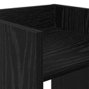 vidaXL Növényállvány 2 db Fekete Tölgy 30 x 30 x 100 cm Szerelt Fa