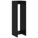 vidaXL Növényállvány 2 db Fekete Tölgy 30 x 30 x 100 cm Szerelt Fa