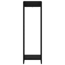 vidaXL Növényállvány 2 db Fekete Tölgy 30 x 30 x 100 cm Szerelt Fa