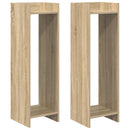 vidaXL Növényállvány 2 db Sonoma Tölgy 30 x 30 x 100 cm Szerelt Fa