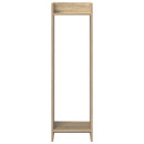 vidaXL Növényállvány 2 db Sonoma tölgy 30 x 30 x 100 cm Mérnöki fa
