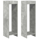 vidaXL Növényállvány 2 pcs Beton Szürke 30 x 30 x 100 cm Mérnöki fa