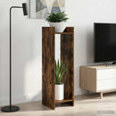 vidaXL Növényállvány 2 pcs Füstölt Tölgy 30 x 30 x 100 cm Mérnöki fa