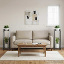 vidaXL Növényállvány 2 pcs Szürke Sonoma 30 x 30 x 100 cm Mérnöki fa
