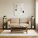 vidaXL Növényállvány 2 pcs Öreg fa 30 x 30 x 100 cm Mérnöki fa