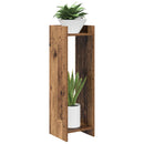 vidaXL Növényállvány 2 db Antik Fa 30 x 30 x 100 cm Szerelt Fa