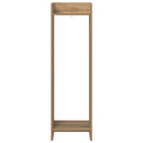 vidaXL Növényállvány 2 pcs Kézműves Tölgy 30 x 30 x 100 cm Mérnöki fa