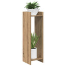 vidaXL Növényállvány 2 pcs Kézműves Tölgy 30 x 30 x 100 cm Mérnöki fa