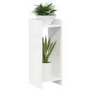 vidaXL Növényállvány polcokkal Fehér 30 x 30 x 80 cm Mérnöki fa