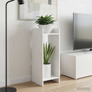 vidaXL Növényállvány polcokkal 2 pcs Fehér 30 x 30 x 80 cm Mérnöki fa