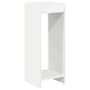 vidaXL Növényállvány polcokkal 2 pcs Fehér 30 x 30 x 80 cm Mérnöki fa