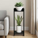 vidaXL Növényállvány Fekete Tölgy 30 x 30 x 80 cm Szerelt Fa