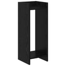 vidaXL Növényállvány Fekete Tölgy 30 x 30 x 80 cm Szerelt Fa