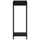 vidaXL Növényállvány Fekete Tölgy 30 x 30 x 80 cm Szerelt Fa