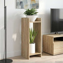 vidaXL Növényállvány 2 pcs Sonoma tölgy 30 x 30 x 80 cm Mérnöki fa