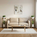 vidaXL Növényállvány 2 pcs Sonoma tölgy 30 x 30 x 80 cm Mérnöki fa
