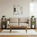 vidaXL Növényállvány 2 pcs Füstölt Tölgy 30 x 30 x 80 cm Mérnöki fa
