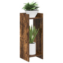 vidaXL Növényállvány 2 pcs Füstölt Tölgy 30 x 30 x 80 cm Mérnöki fa