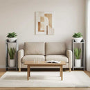 vidaXL Növényállvány 2 pcs Szürke Sonoma 30 x 30 x 80 cm Mérnöki fa